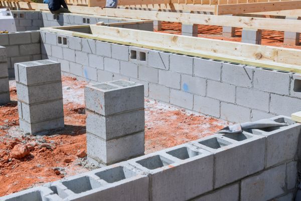 Cement Block Installation in Ventura
