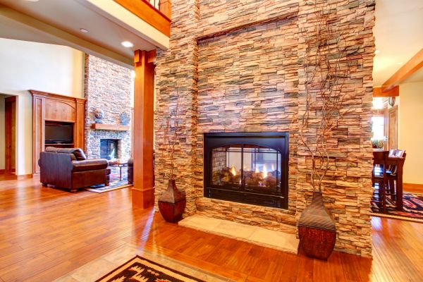 Stone Hearth Installation in Ventura