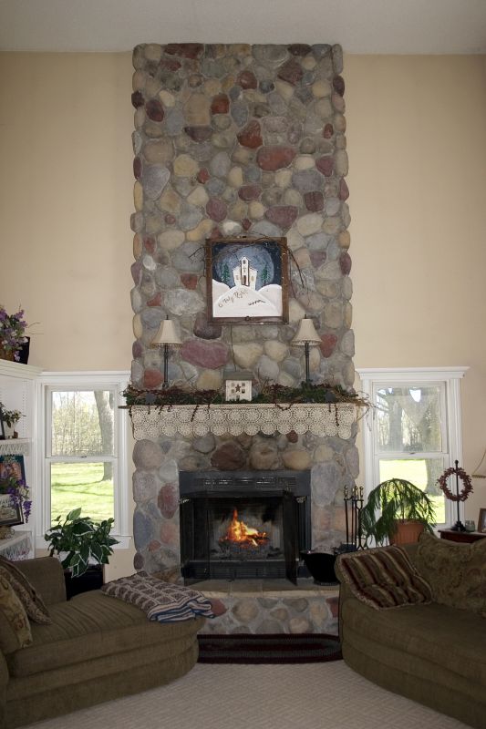 Completed Masonry Fireplace